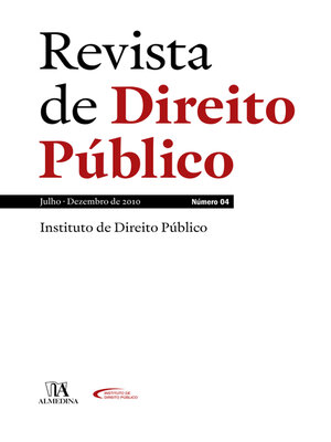 cover image of Revista de Direito Público, Ano II, N.º 4, Julho/Dezembro 2010